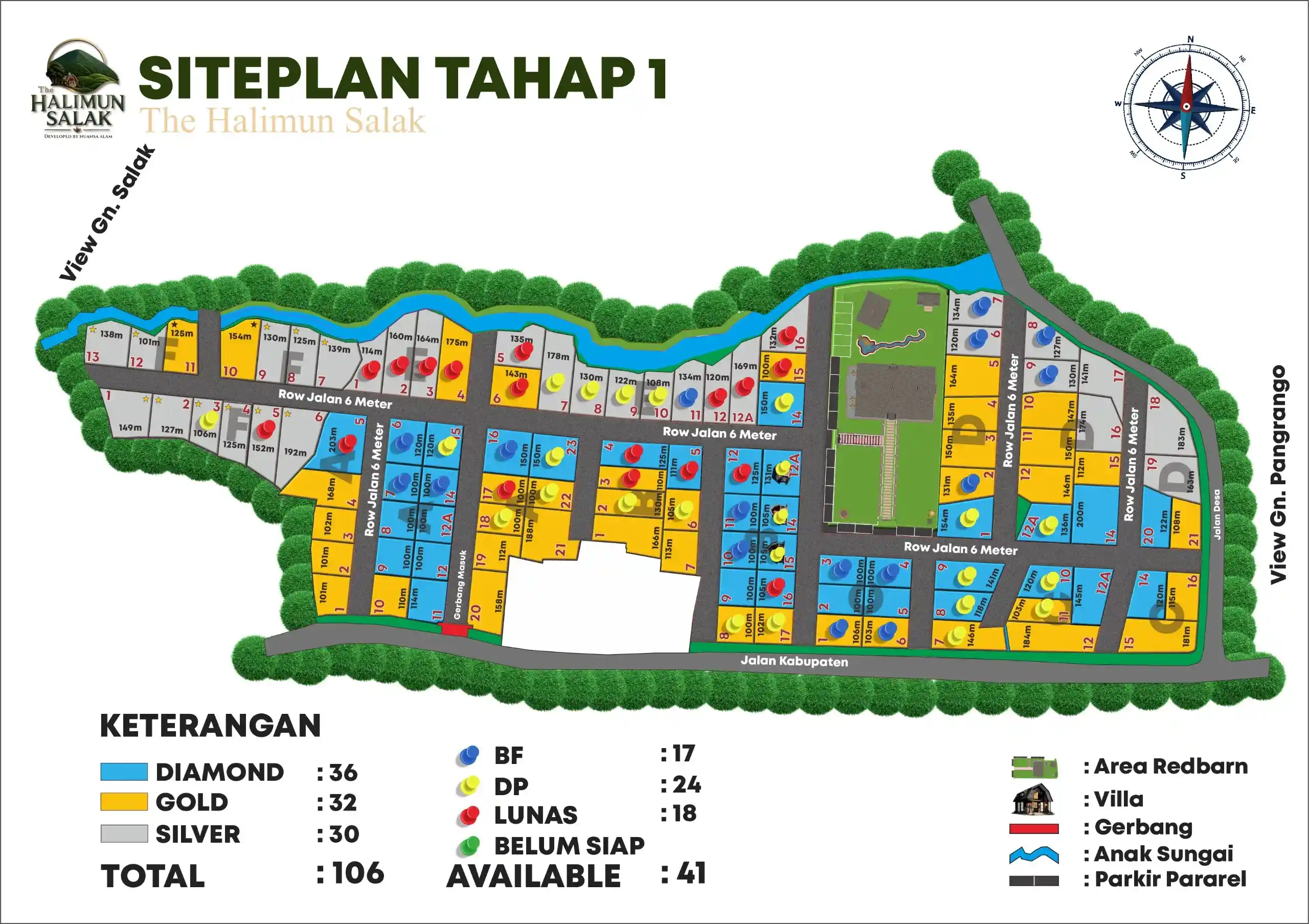 Site plan The Halimun Salak Tahap 1 Bogor Selatan