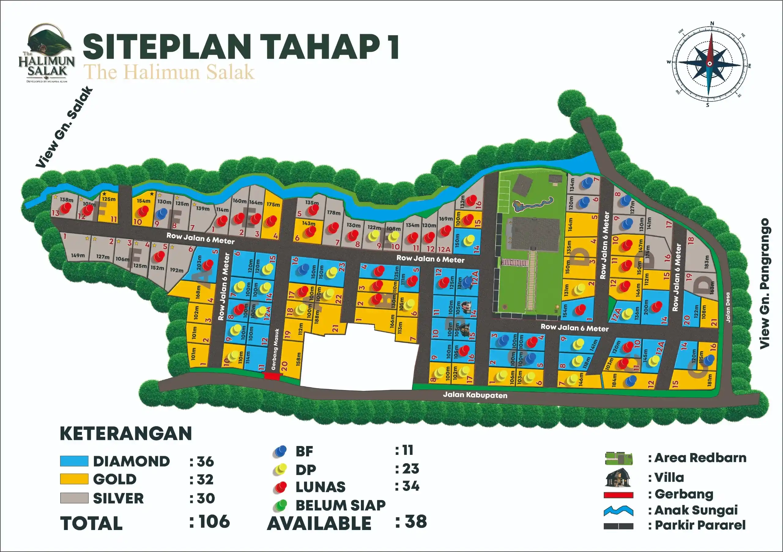 Site plan The Halimun Salak Tahap 1 Bogor Selatan
